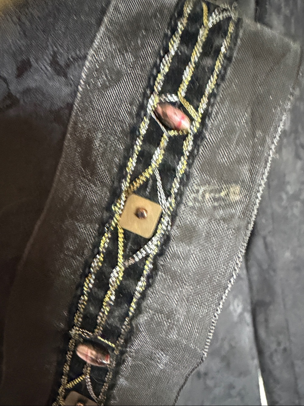 Georgiou Studio vintage y2k Black jacquard beaded jacket - Picture 5 of 17